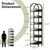 Kumasinova Narrow Bookshelf,Modern 6-Tier Open Storage Shelves Bookcase for Living Room,Bedroom,Office - 3 of 4