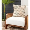 Saro Lifestyle Poly-Filled Woven Throw Pillow With Striped Design - 3 of 3