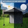 10'x10' Outdoor Canopy Tent with Sidewall, Easy Pop Up with Vented Roof, Outdoor Sun Shade for Garden Commercial Party - 3 of 4