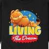 Men's - Garfield - Living The Dream Graphic Fleece Sweatshirt - 2 of 4
