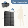 MAYEERTY Fabric Storage Dresser Tower Tall Wooden Top Nursery Entryway - 3 of 4