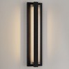 LamQee Modern Outdoor Wall Light Exterior Lighting Fixtures with Textured Glass, 2900K Integrated LED Outdoor Wall Mounted Sconces Wall Lighting - 4 of 4