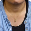 Haus of Brilliance 14K Yellow Gold Plated Silver 1/6 Cttw Diamond Triple Circle Pendant Necklace - 4 of 4