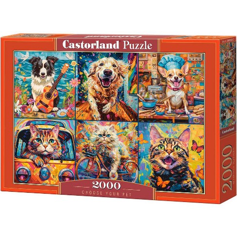 2000 Piece Jigsaw Puzzle, Choose Your Pet, Animal Jigsaw, Dog collage, Adult Puzzle, Castorland C-200948-2 - image 1 of 4