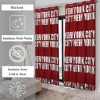 Evideco French Home Goods New York City Themed Blackout Curtain Panel - Bold Typography 102x55 Inch - image 3 of 4