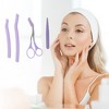 Unique Bargains Reusable Multifunctional Eyebrow Scissor Kit Purple 1 Set - 4 of 4