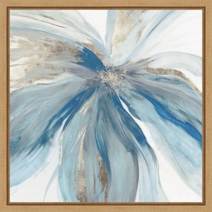 Amanti Art Blue Monarch I (Flower) by Asia Jensen Canvas Wall Art Print Framed 16 x 16-in. - 1 of 4