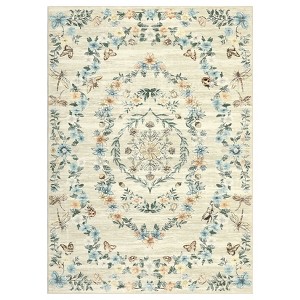 1160Gsm 100% Polyester 350g Faux  Washable Foldable Printed Carpet Modern Floral Carpet Living Room Carpet Bedroom Carpet - 1 of 4