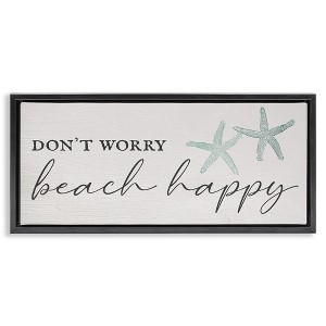 Stupell Industries Don't Worry Beach Happy, 31" x 14" - 1 of 4