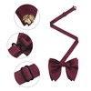 INSPIRE CHIC Men's Ribbon Leaf Pendant Pre-tied Fashion Bow Ties Necktie 1 Pc - 3 of 4