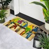 Northlight Toffee and Multicolor Parrots Coir Outdoor Doormat 18" x 30" - 3 of 4