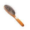 Bass Brushes Shine & Condition Hair Brush Premium Bamboo Handle with Premium 100% Pure Firm Natural Boar Bristles+Nylon Pin Large Oval Dark Bamboo - 3 of 4