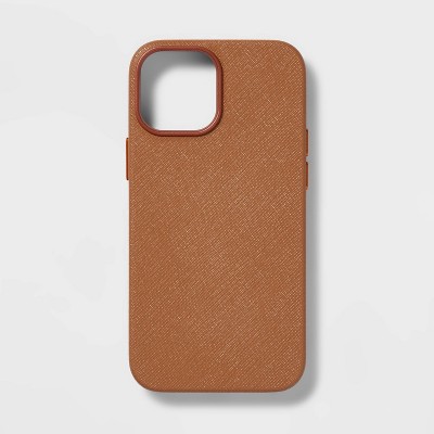 Apple iPhone 13 mini/iPhone 12 mini Case - heyday&#8482; Tan Saffiano