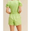 Women's PUFF SLEEVE ROMPER - &merci - 4 of 4