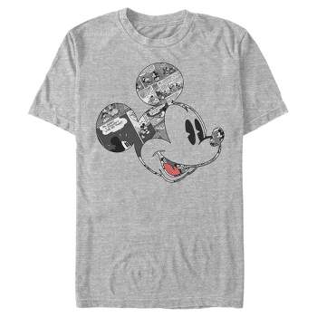 Men's Mickey & Friends Comic book Mickey Mouse Face T-Shirt