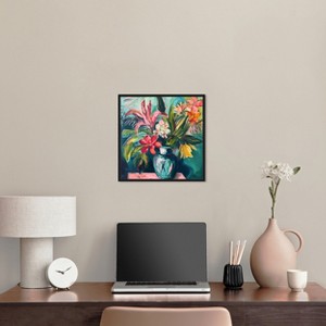 Art Remedy Vase of Bright Tropical Flowers Vase Paintings Framed - 1 of 4