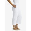 Jessica London Women's Plus Size Gauze Wide Leg Crop Pant - 4 of 4