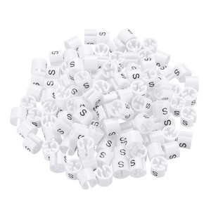 Unique Bargains Plastic Reusable Easy to Recognize Clothes Hanger Marker Color Coding 150 Pcs - 1 of 4