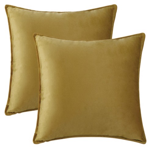 Pavilia Set Of 2 Throw Pillow Covers, Decorative Velvet Square Cushion  Cases For Bed Sofa Couch Bedroom Living Room : Target