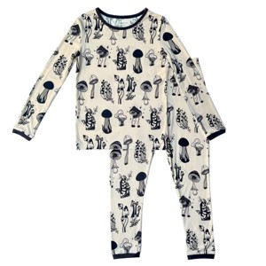 tiny knot co. Toddler Gender Neutral Buttery Soft Durable, Tagless Printed TENCEL Modal Pajama Set - 1 of 4