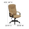 Emma and Oliver High Back Fabric Executive Swivel Office Chair with Arms - 4 of 4