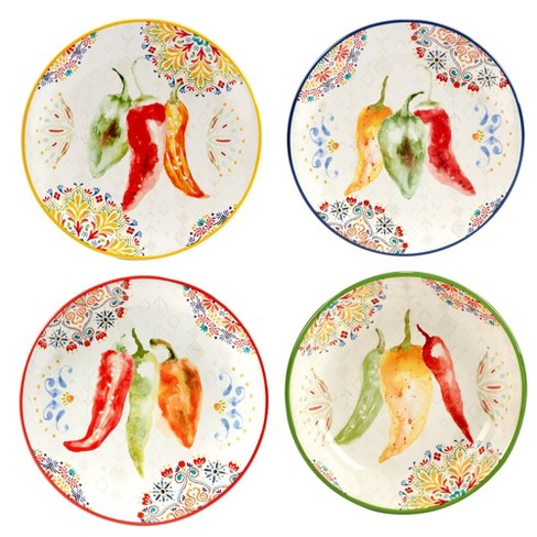 8.5 4pk Earthenware Sweet As A Bee Salad Plates - Certified International