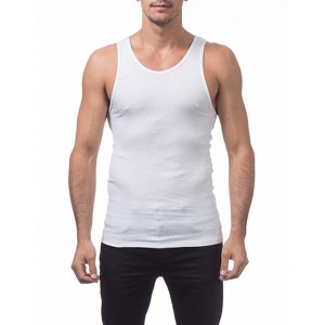 Pro Club Men's Ultra-Soft Ringspun Cotton A-Shirt Tank Top Muscle Under Shirt - 1 of 4