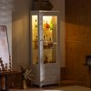 Kumasinova 71"Freestanding China Display Cabinet,3-Tier Bottle Storage Cabinet with 2 Drawers for Kitchen&Dining Room, LED Lights&Glass Doors - 2 of 4