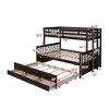 Grungis Twin Over Full Loft Bed with Twin size Trundle and Drawers,Bunk Bed with Guardrail Can Divided Into 2 Beds,Loft and Bunk Bed for Bedroom - 3 of 4