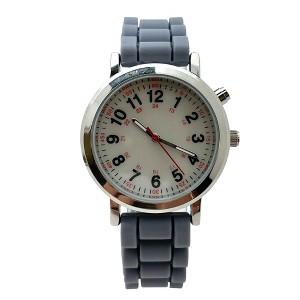 Olivia Pratt Luminous Dial Easy Read Medical Professionals Silicone Band Women Watch - 1 of 4