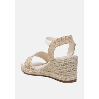 Lucas Raffia Wedge Heel Espadrilles - image 3