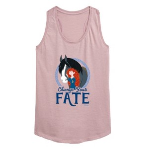 Women's - Disney - Merida & Angus Change Your Fate Graphic Racerback Tank - 1 of 4