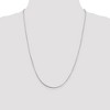 Black Bow Jewelry 1mm Sterling Silver, Square Solid Snake Chain Necklace - 2 of 4