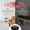 Best Choice Products 7.5ft Outdoor Solar Patio Umbrella for Deck, Pool w/ Tilt, Crank, LED Lights - 3 of 4