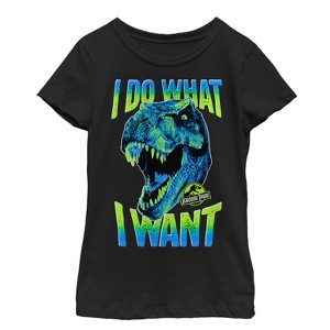 Girl's Jurassic Park T. Rex Do What I Want T-Shirt - 1 of 3