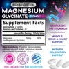 Magnesium Pills Extra Strength Chelated for Ultra Absorption Magnesium Glycinate - 60 Count By Nature's Peak - 2 of 4