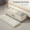 Resenkos 44" Corduroy Storage Ottoman - With Lid & Legs, End of Bed Bench for Living Room/Bedroom/Entryway, - 4 of 4