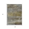 HomeRoots 5' X 8' Taupe Brown And Gold Abstract Washable Indoor Outdoor Area Rug - 3 of 4