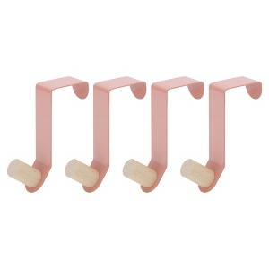 Unique Bargains Cabinet Door Hooks 4 Pcs - 1 of 4