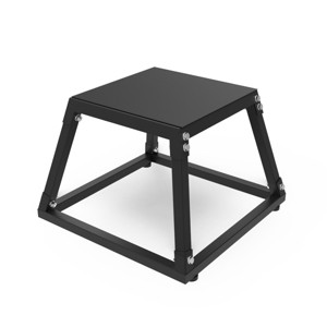 Plyometric Jumping Box, Steel Plyo Box for Exercise, Metal Exercise Step Up Box with Anti-Slip Surface for Home Gym Training - 1 of 4