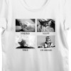 Stressed Sleepy Tired & Amused Cat Photo Grid Crew Neck Short Sleeve Women's White T-shirt - 2 of 3
