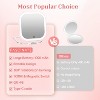 FASCINATE 3.5’’ Portable,Foldable,Handheldable 10X Magnification Compact Travel Makeup Mirror with 3 Color Lights - 3 of 4