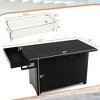 Costway 52'' Outdoor Gas Fire Pit Table Patio Propane Firepit with Cover 50,000 BTU Brown/Black - 3 of 4