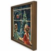 Creative Products Vintage Christmas Window Scene 16 x 16 Brown Framed Print - 2 of 4