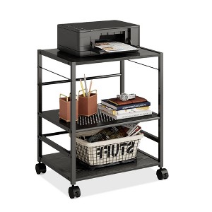 GALAXHERO Printer Stand with 3 Adjustable Shelves and Large Storage, Mobile Modern Printer Cart for Home Office - 1 of 4