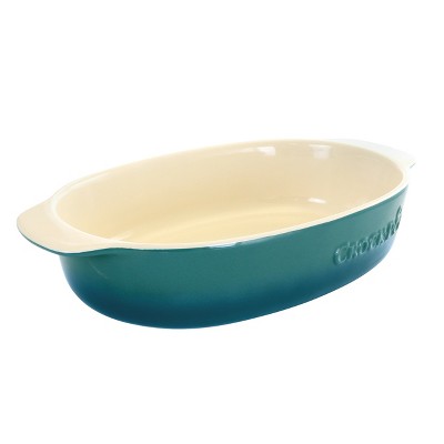 Crock Pot Artisan 2.3 Quart Round Stoneware Casserole With Lid In Gradient  Teal : Target