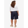 ellos Plus Size Elastic Waist Pull-On Denim Shorts - 3 of 4