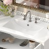 NicBex 36" Modern Bathroom Vanity with Ceramic Sink,Bathroom Combo Set with 2 Tempered Blurred Glass Doors&3 Shelves,8"Pre-drilled Faucet - 3 of 4