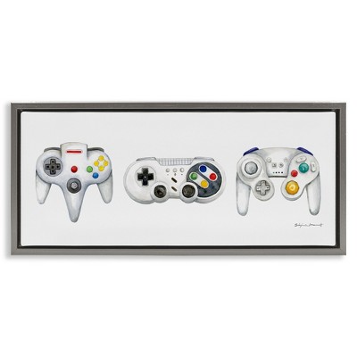 Stupell Industries Vintage Video Game Controllers, 31" x 14"