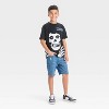 Boys' Misfits Skeleton Short Sleeve Graphic T-Shirt - Black - 4 of 4